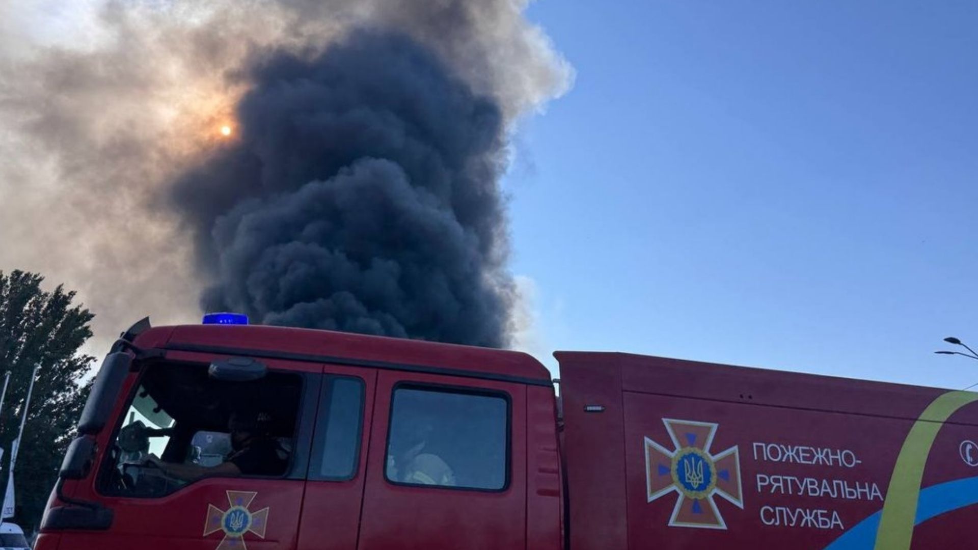 В Днепре произошел масштабный пожар