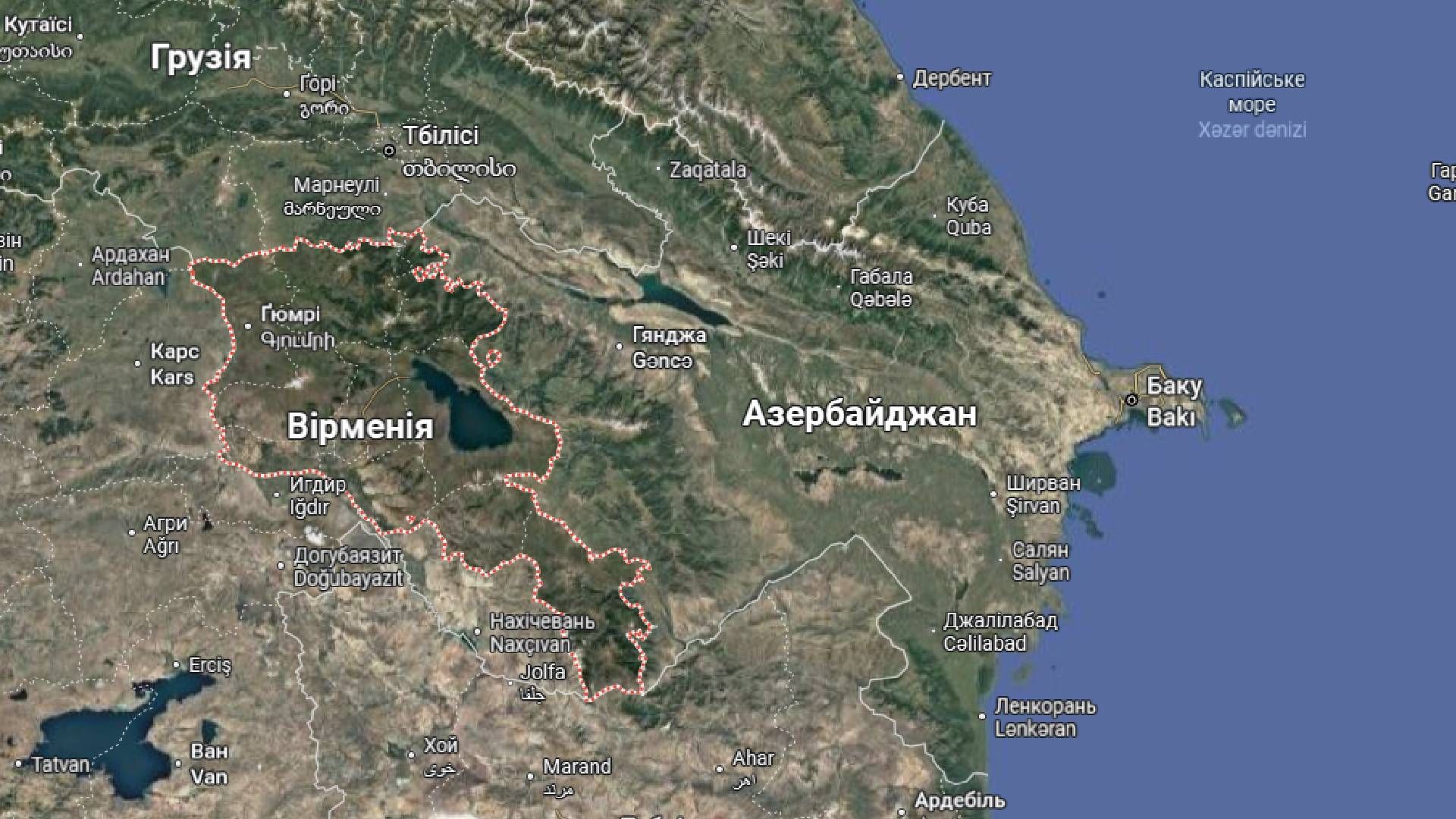 Самолет Пашиняна пролетел над Азербайджаном