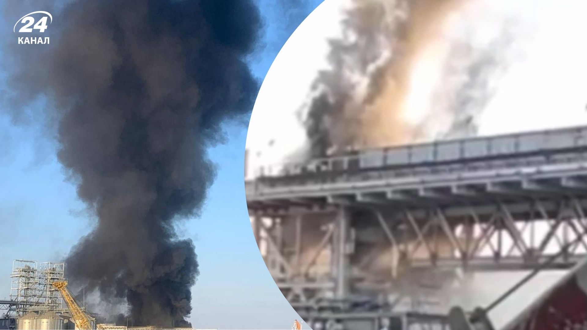 У Чорноморську сталася пожежа в порту