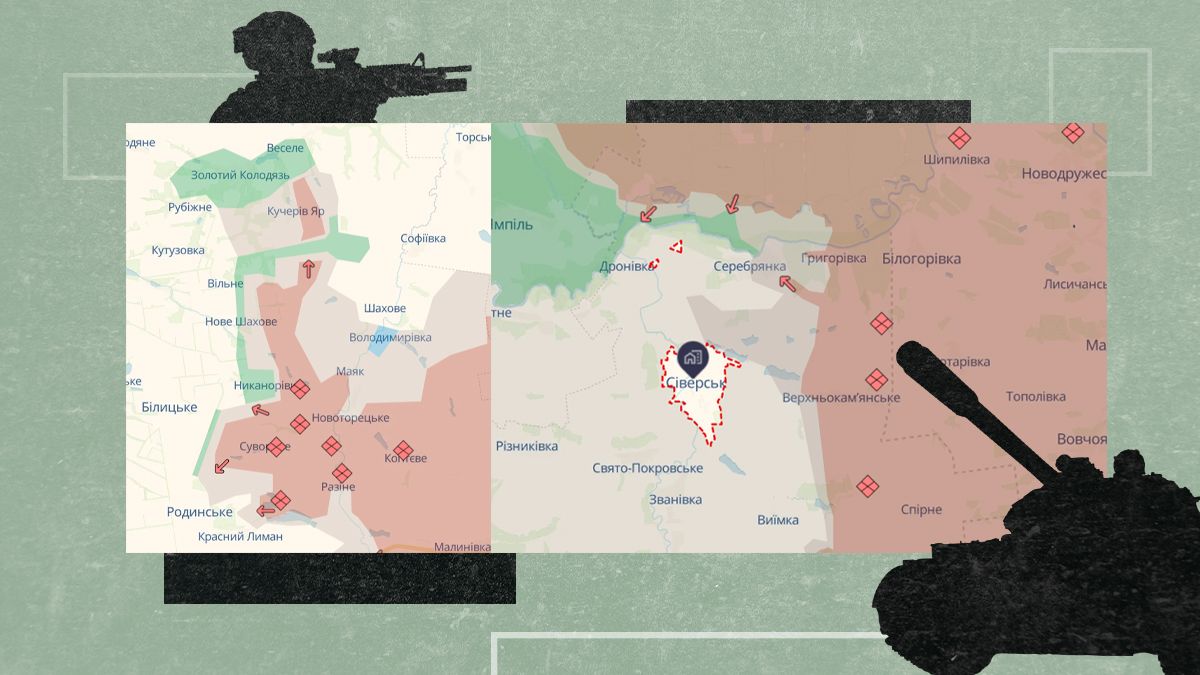 Как изменилась линия фронта за неделю Как изменилась линия фронта за неделю