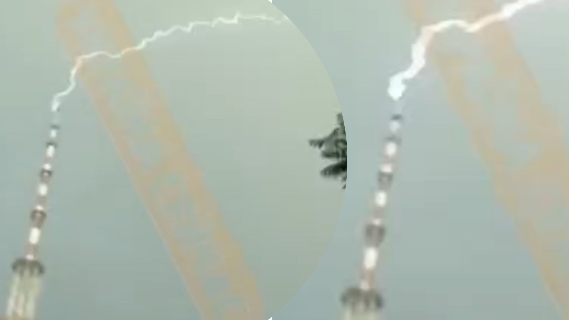 Молния попала в киевскую телебашню - 24 Канал