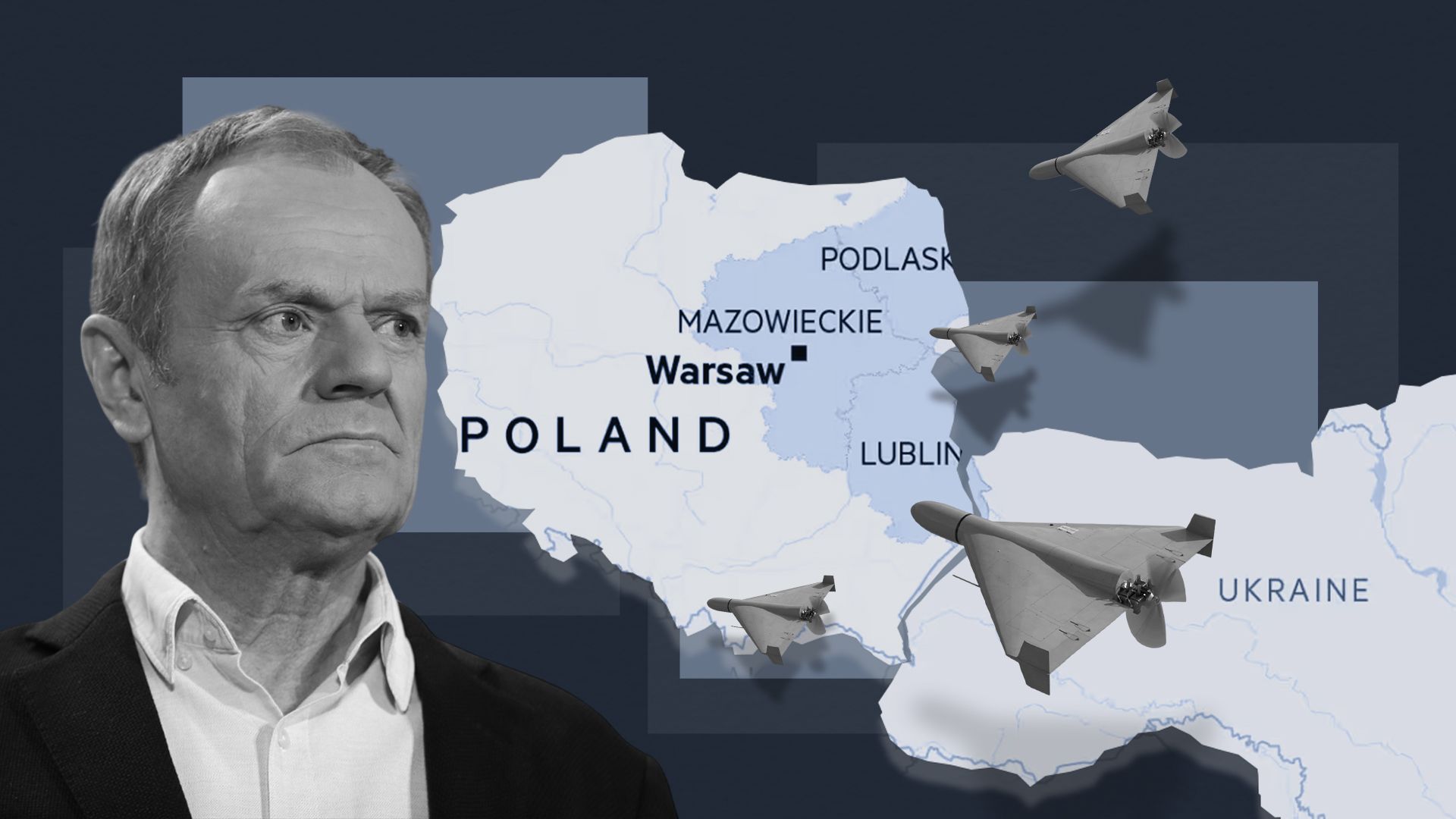 Атака дронов на Польшу