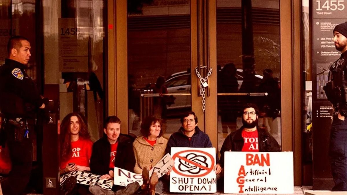 Протести проти штучного інтелекту – активісти голодують через загрозу AGI Протести проти штучного інтелекту – активісти голодують через загрозу AGI