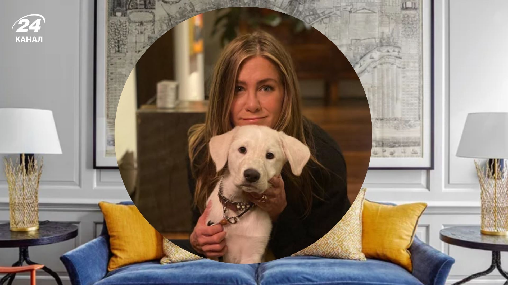 Еністон створила у вітальні куточок для розмов Еністон створила у вітальні куточок для розмов