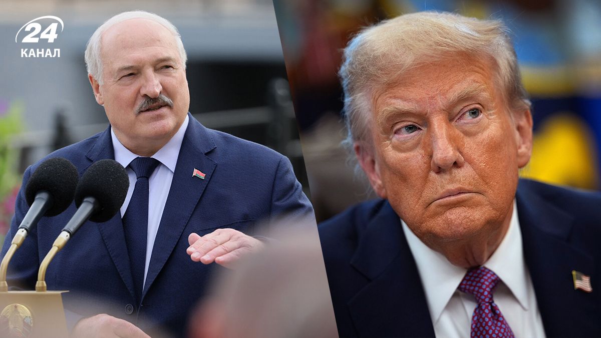 Білоруський диктатор Олександр Лукашенко і президент США Дональд Трамп Білоруський диктатор Олександр Лукашенко і президент США Дональд Трамп
