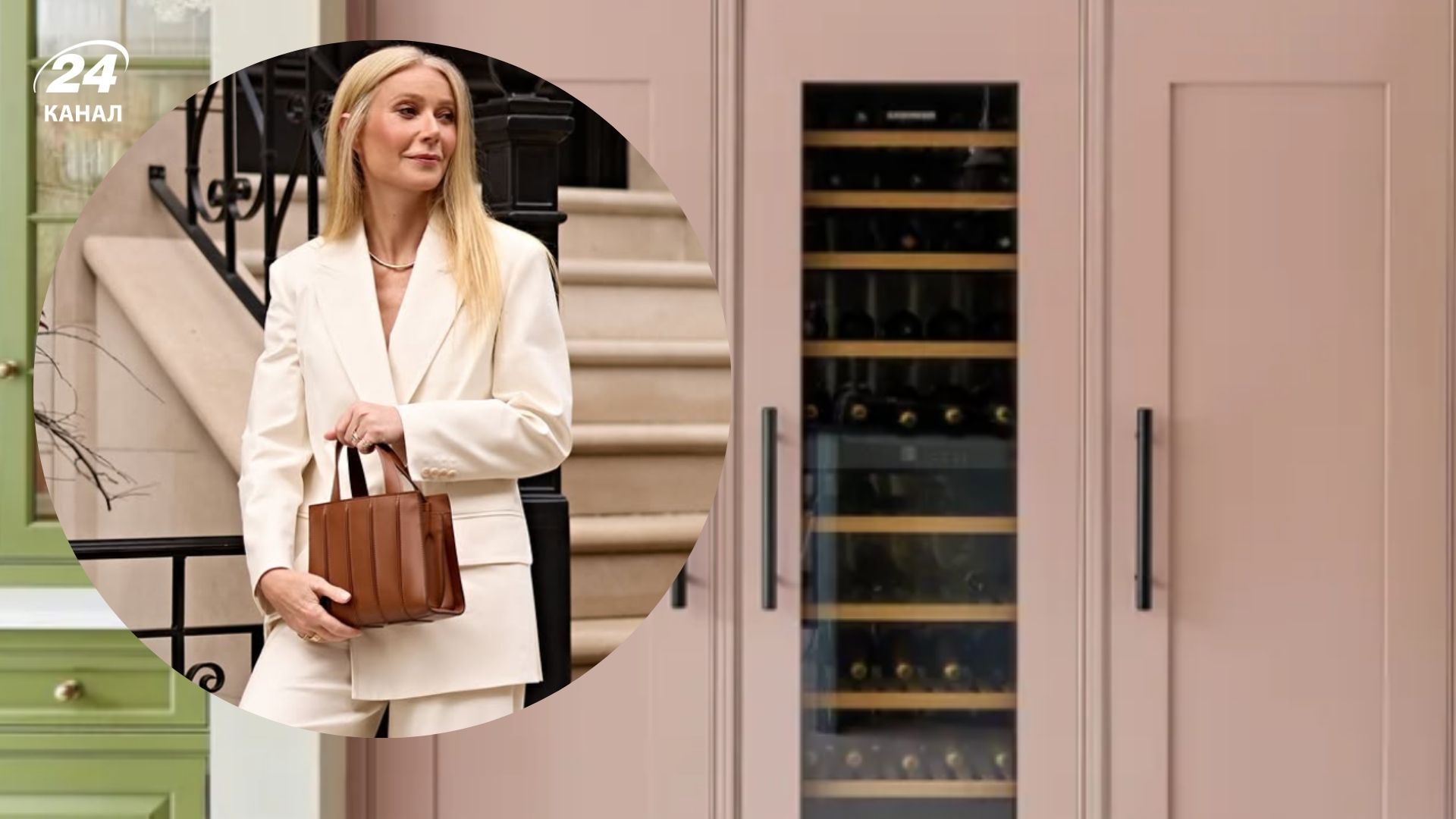 Гвінет Пелтроу вправно заховала на кухні холодильник Гвінет Пелтроу вправно заховала на кухні холодильник