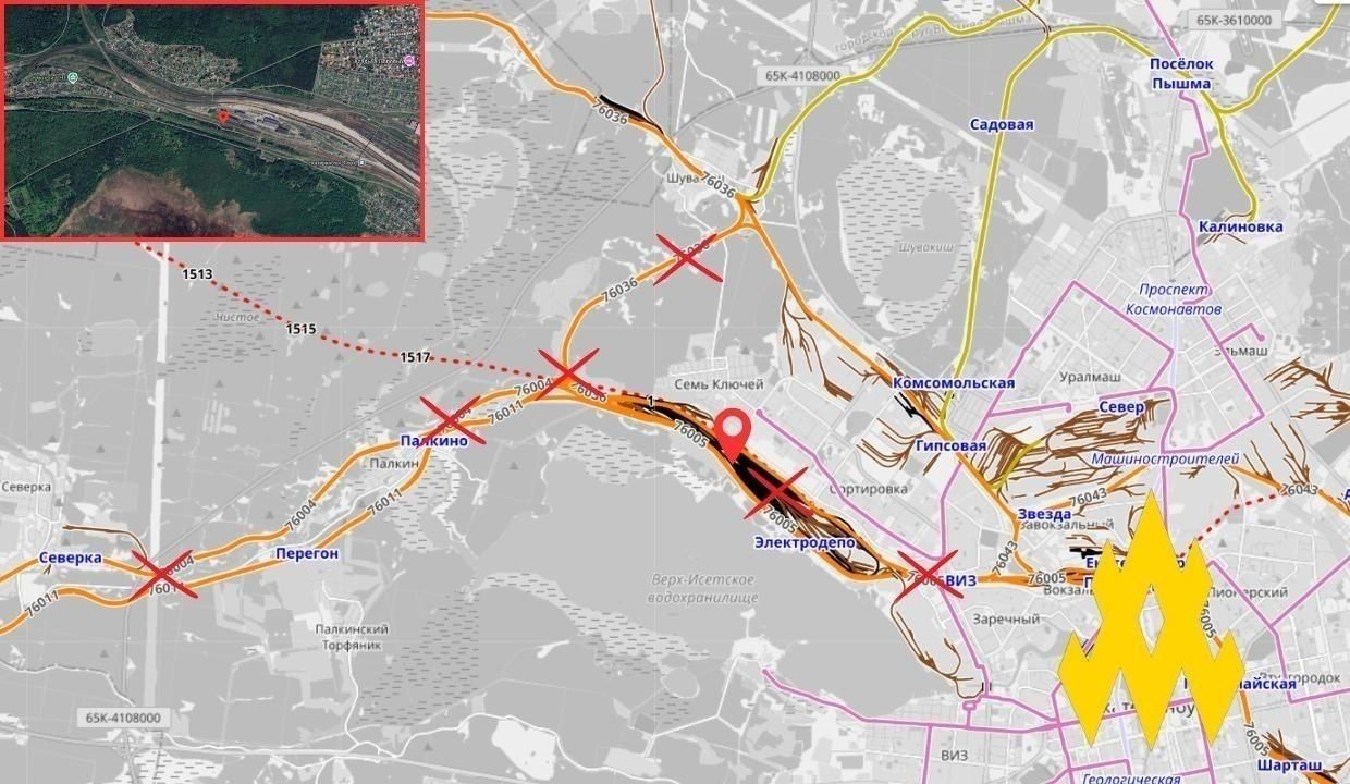 В России парализован железнодорожный узел под Екатеринбургом - какие последствия - Атеш - 24 Канал