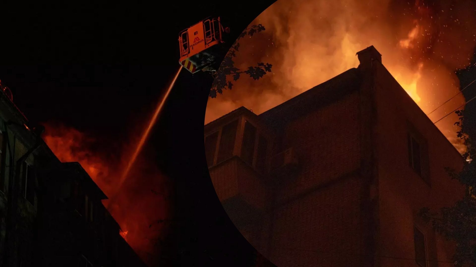 У Києві сталося загоряння даху 5-поверхового житлового будинку У Києві сталося загоряння даху 5-поверхового житлового будинку