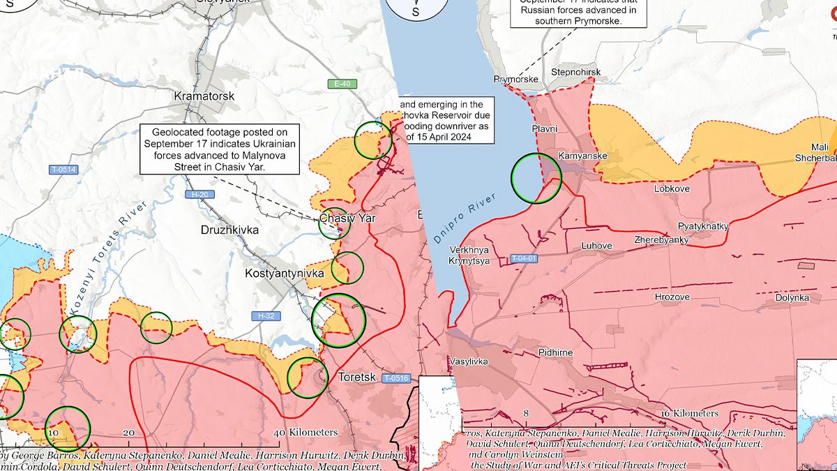 Карта фронту від ISW 18 вересня Карта фронту від ISW 18 вересня