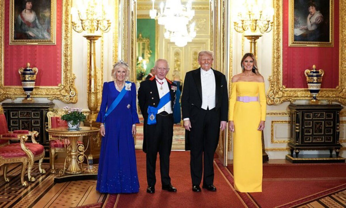 Чарльз III, Камила и супруги Трампы Чарльз III, Камила и супруги Трампы