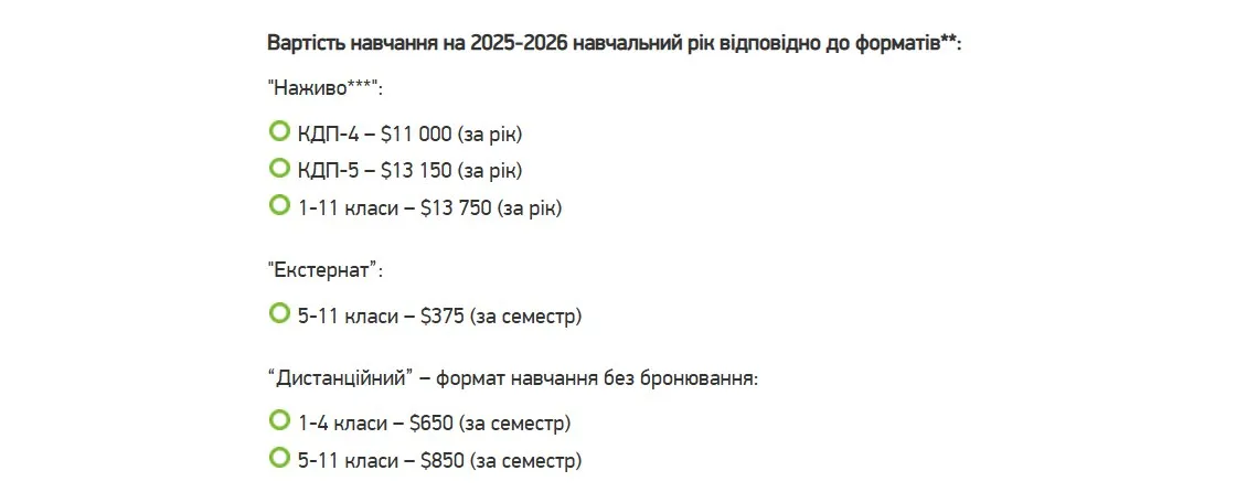 Стоимость обучения в Новопечерской школе Стоимость обучения в Новопечерской школе