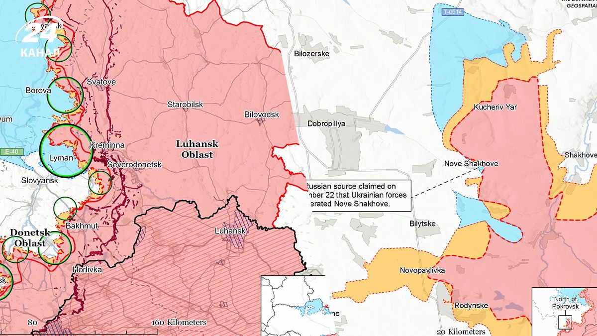 Карта фронту від ISW 23 вересня Карта фронту від ISW 23 вересня
