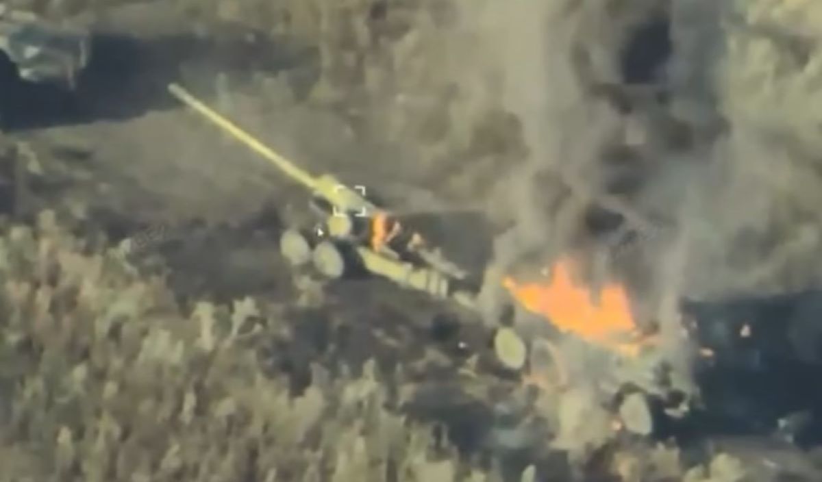 Українські бійці знищили Гармату "Гіацинт-Б"