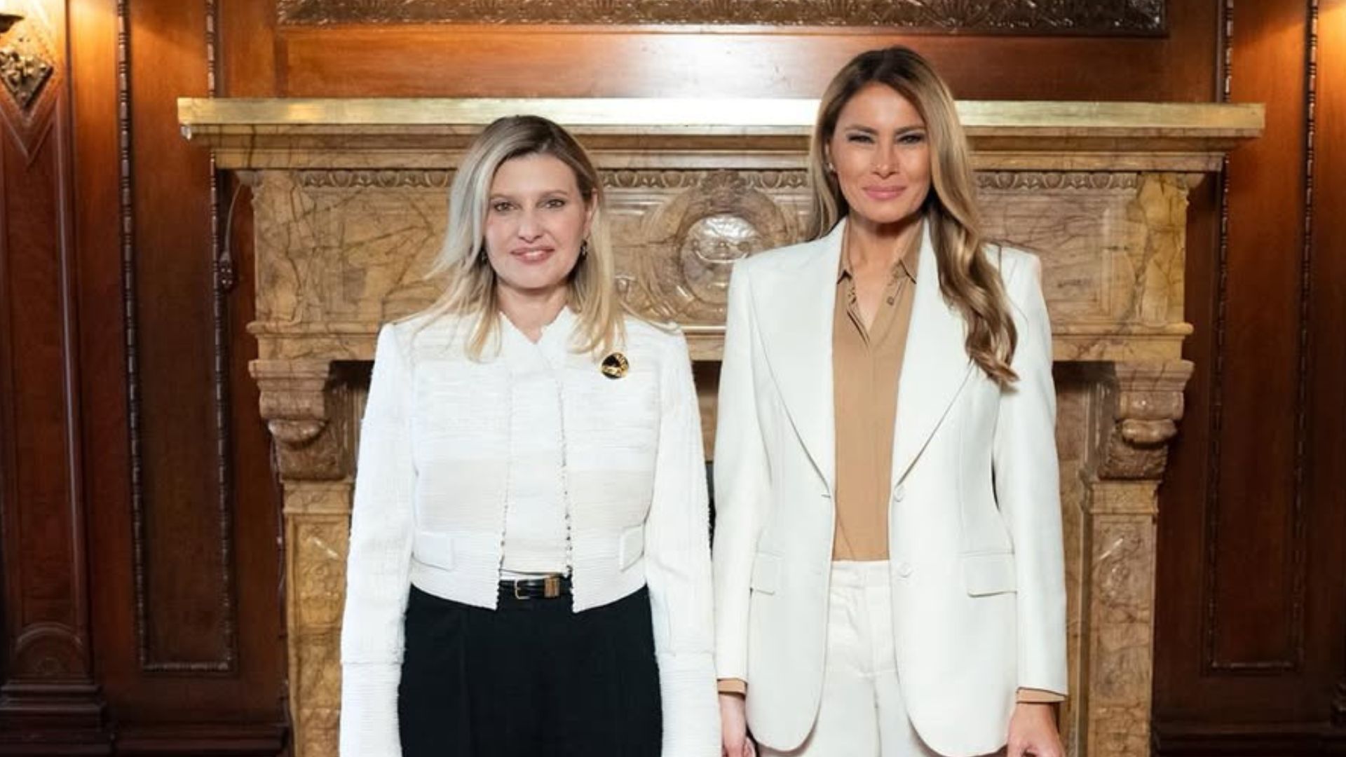 Елена Зеленская встретилась с Меланией Трамп - Show24 Елена Зеленская встретилась с Меланией Трамп - Show24