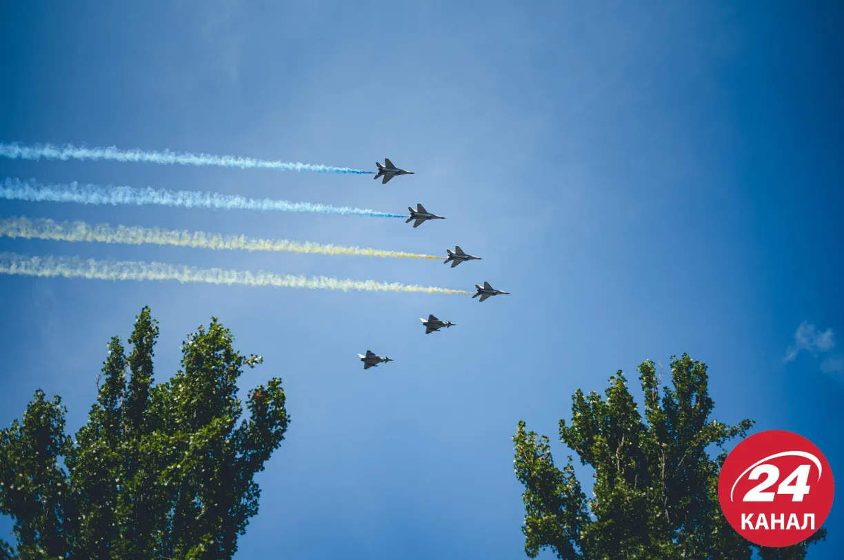 Пролет МиГ-29 на День Независимости, 2021 год