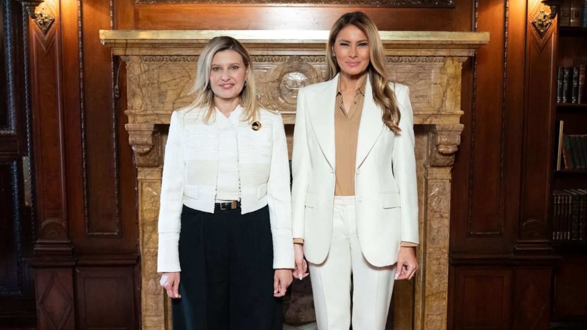 Елена Зеленская и Мелания Трамп и Мелания Трамп Елена Зеленская и Мелания Трамп и Мелания Трамп