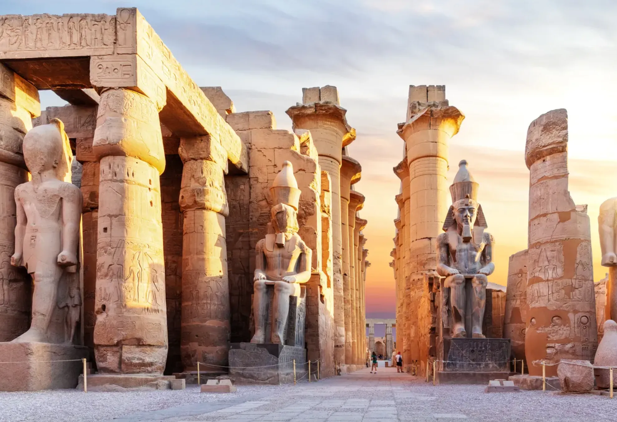 Город Луксор в Египте в Египте