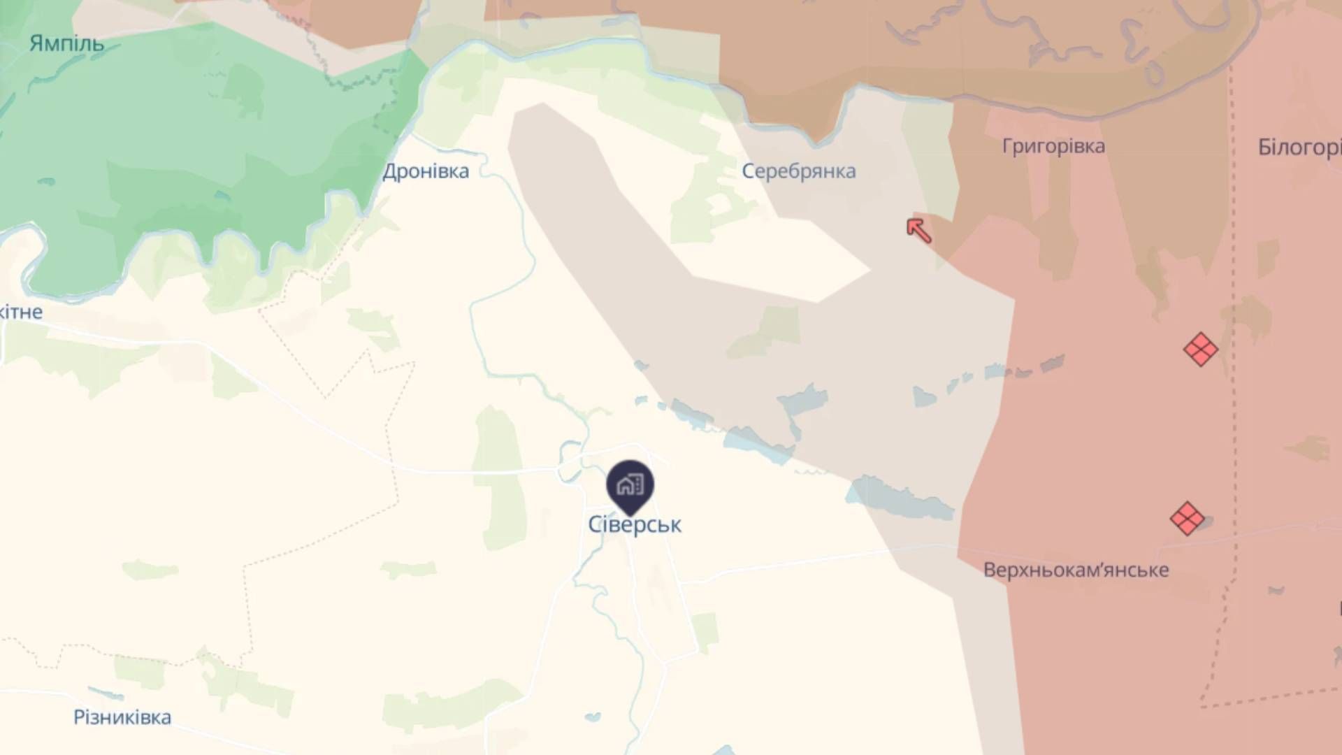 Оккупанты наступают на Северск Оккупанты наступают на Северск