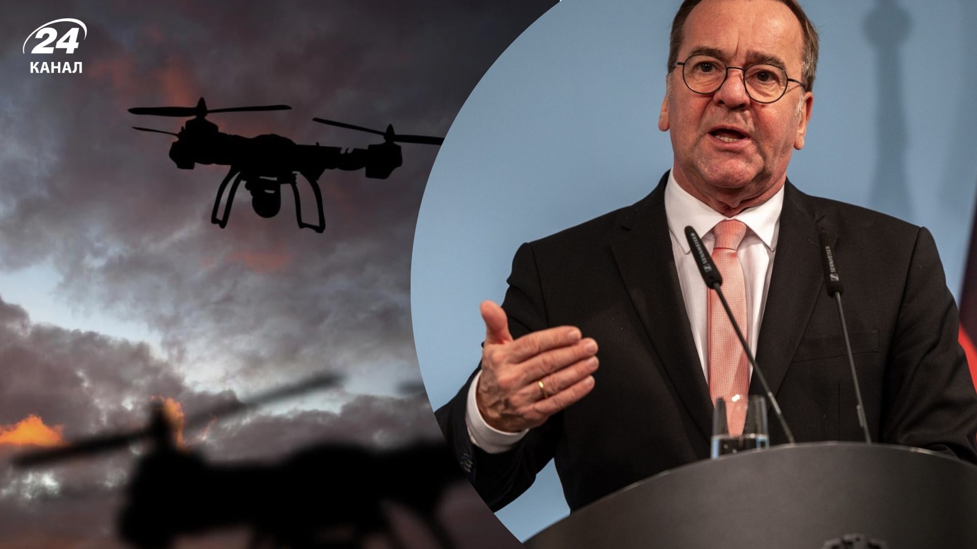 Пісторіус сказав, коли Німеччина збиватиме російські дрони Пісторіус сказав, коли Німеччина збиватиме російські дрони