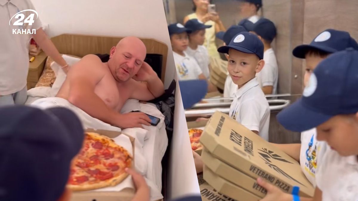 Діти з піцою для поранених воїнів замилували користувачів у TikTok