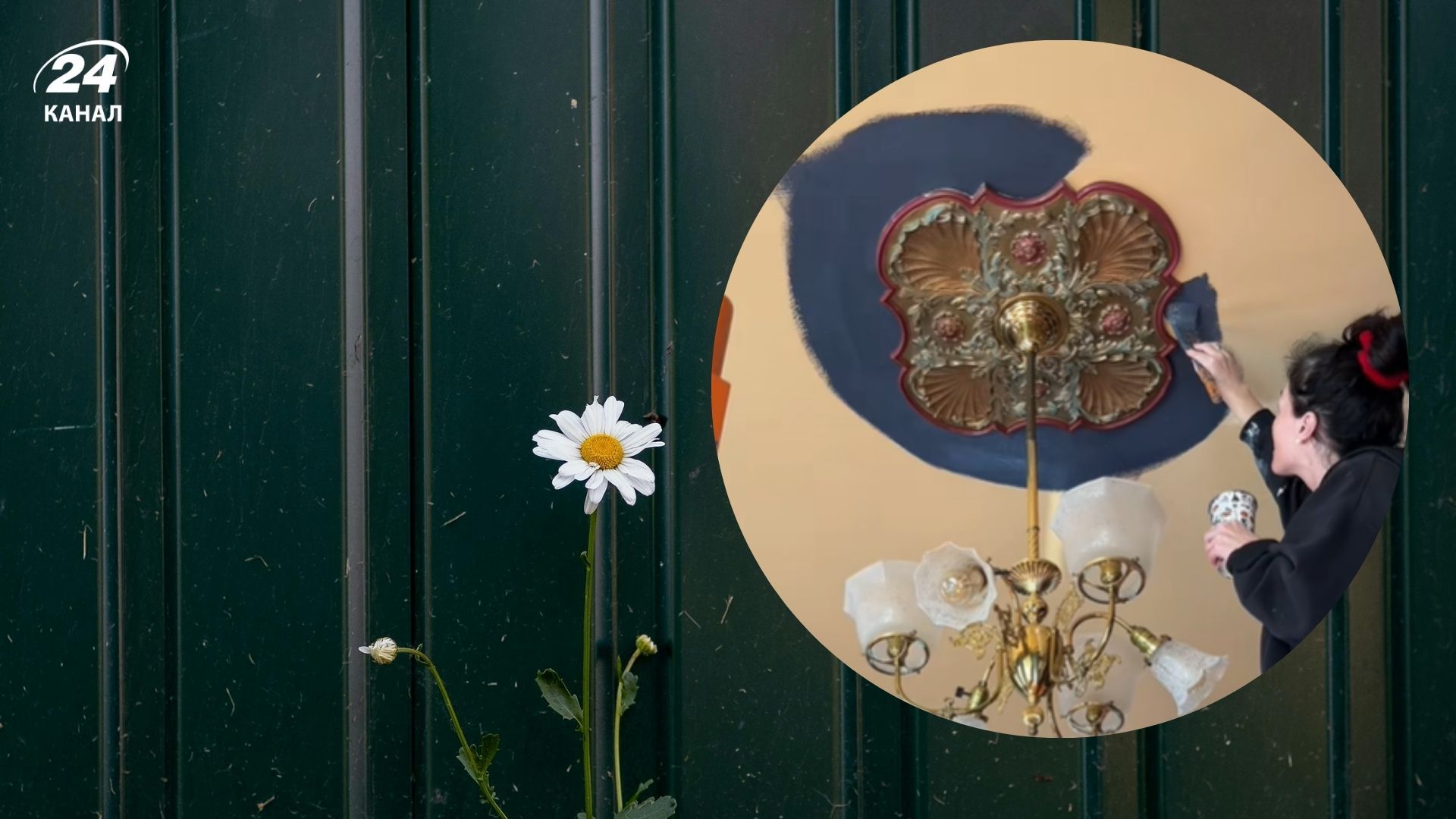 Попри застороги, жінка пофарбувала стелю у темний колір Попри застороги, жінка пофарбувала стелю у темний колір