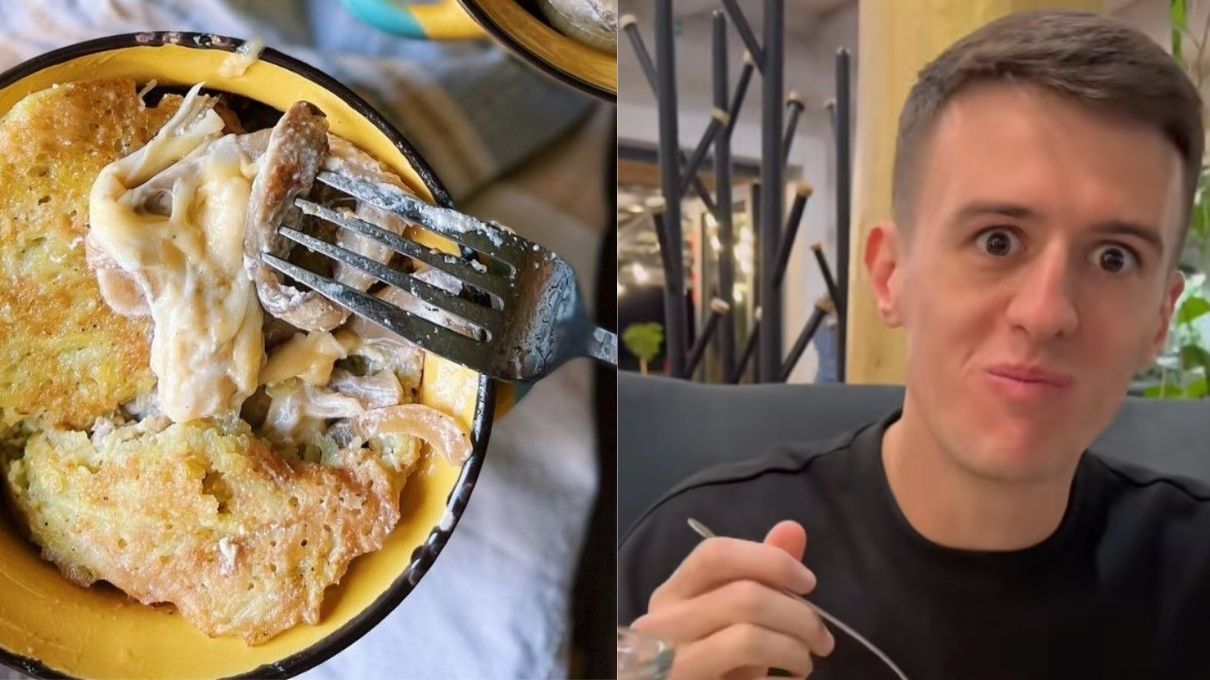 Британец впервые в жизни попробовал деруны Британец впервые в жизни попробовал деруны