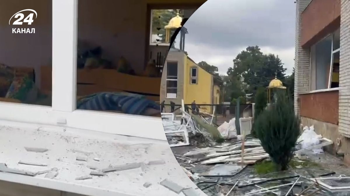 Дитячий садочок після російської атаки у Львові Дитячий садочок після російської атаки у Львові