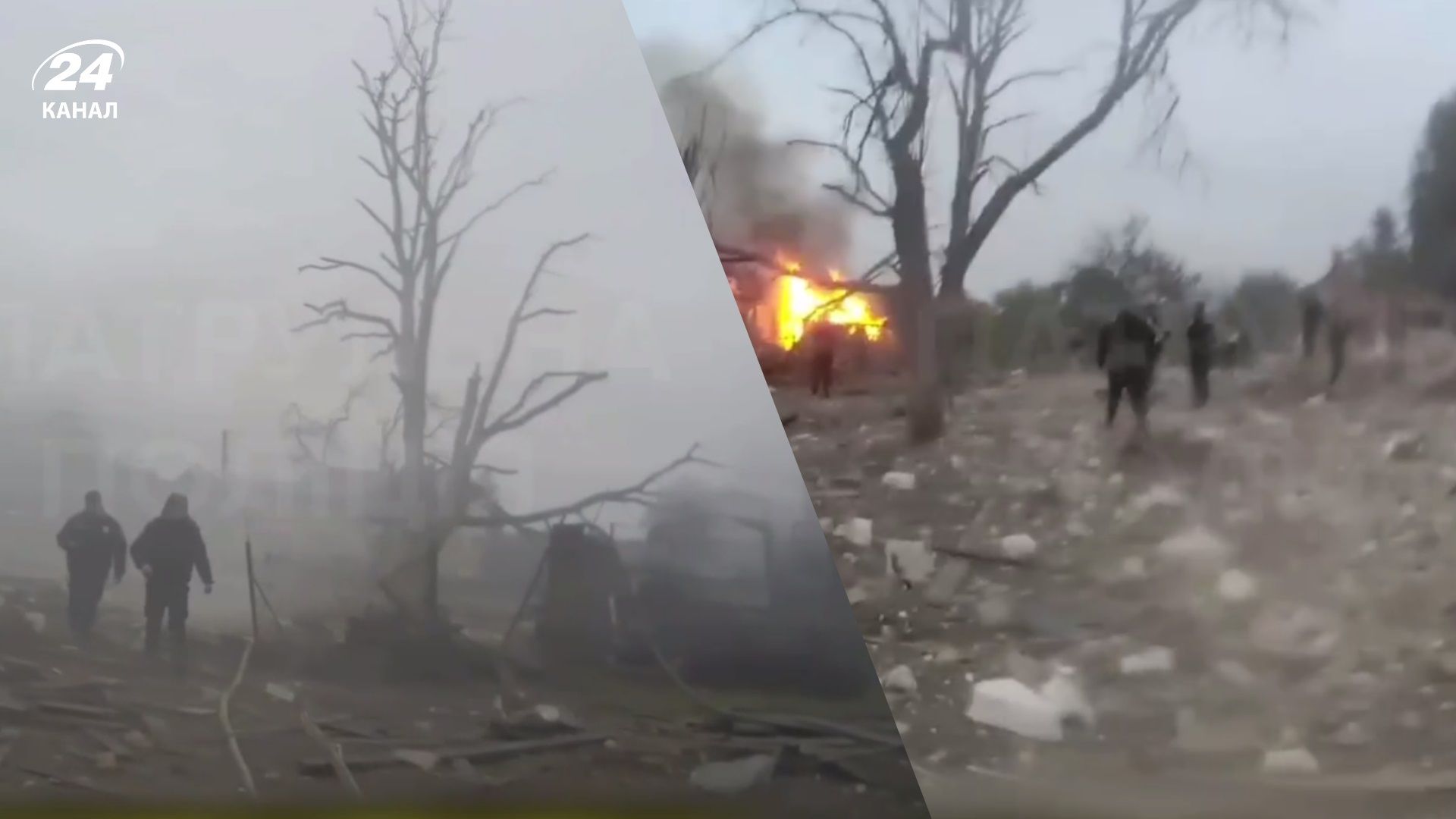 Поліція показала перші хвилини після прильотів у Лапаївці біля Львова - 24 Канал