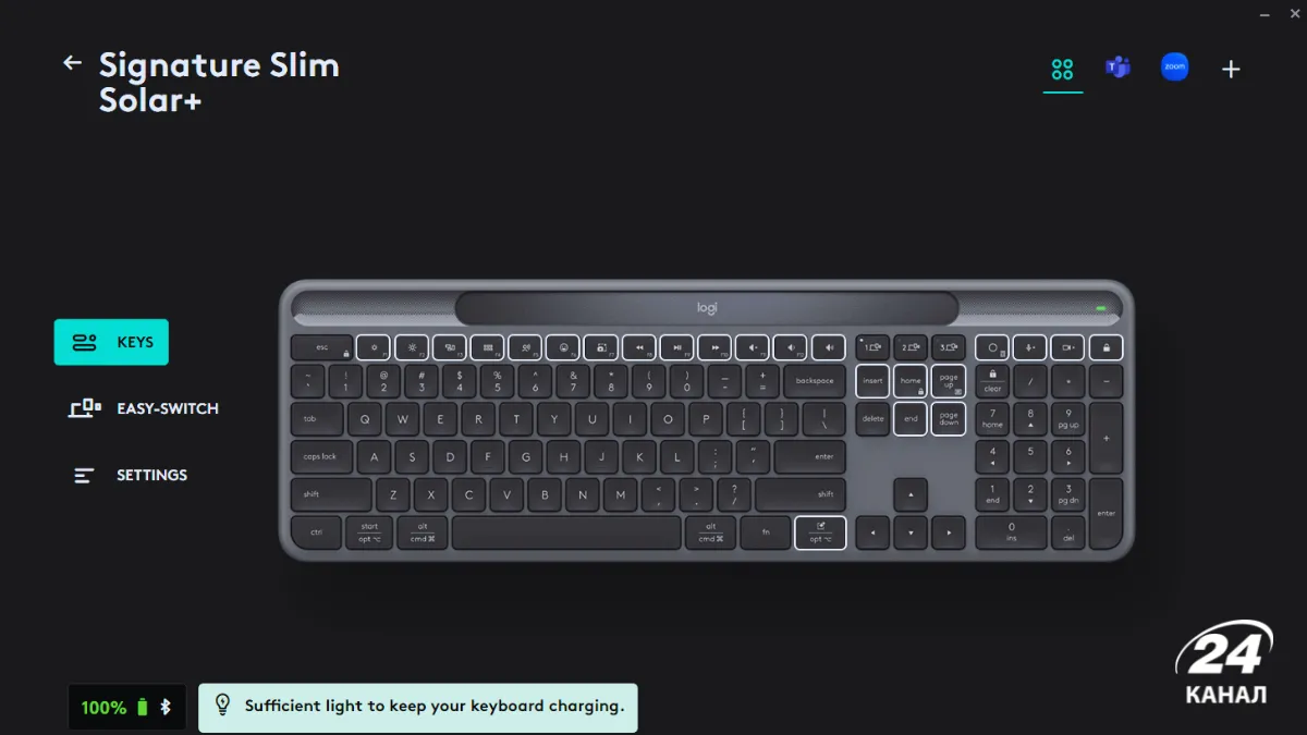 Logitech Signature Slim Solar+ K980