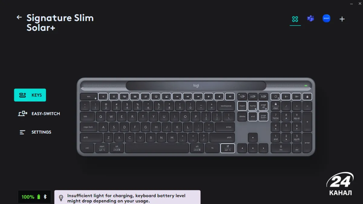 Logitech Signature Slim Solar+ K980 Logitech Signature Slim Solar+ K980