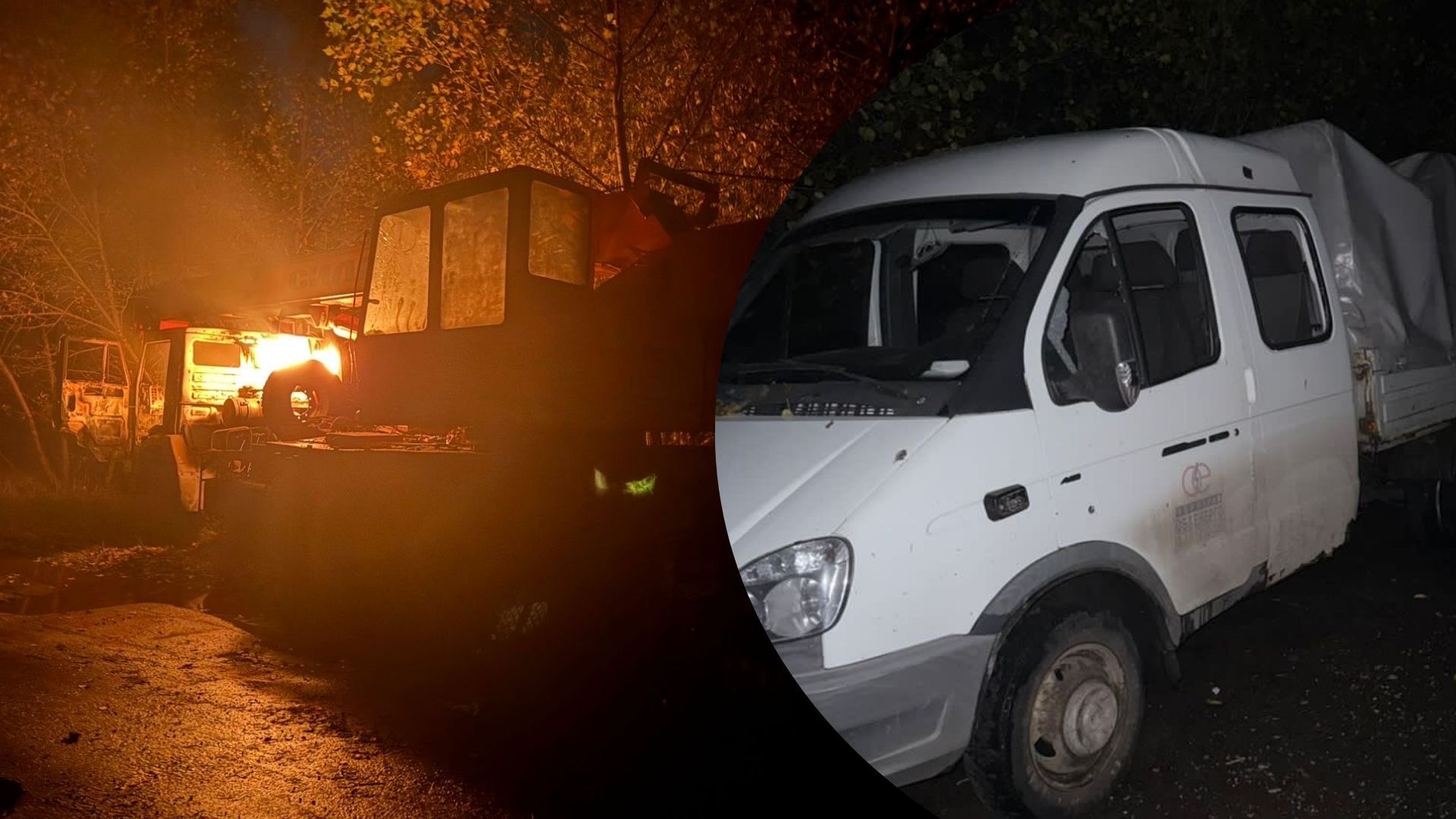 Ворог вдарив дронами по авто Чернігівобленерго