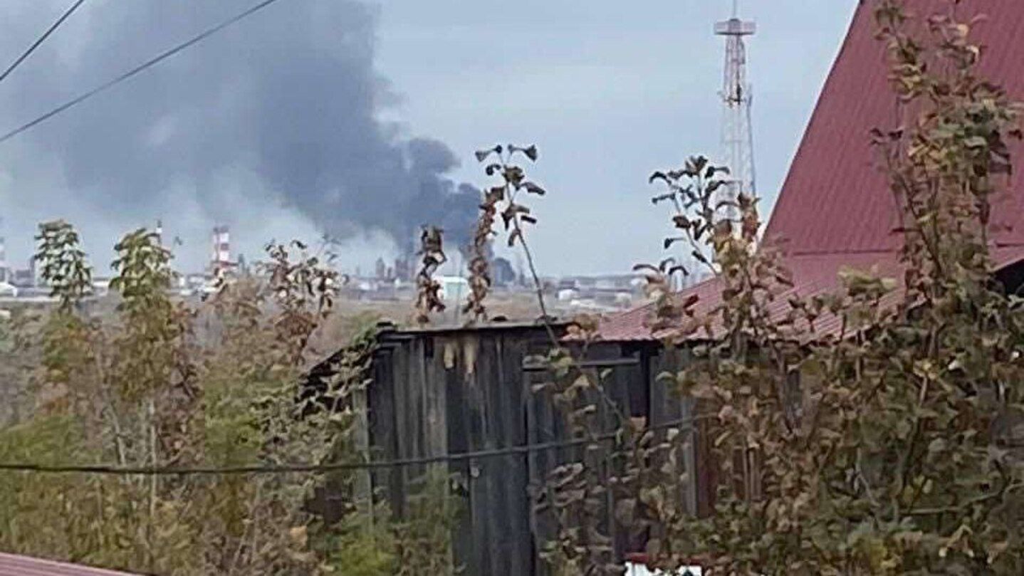 Наслідки атаки на НПЗ у Башкортостані Наслідки атаки на НПЗ у Башкортостані