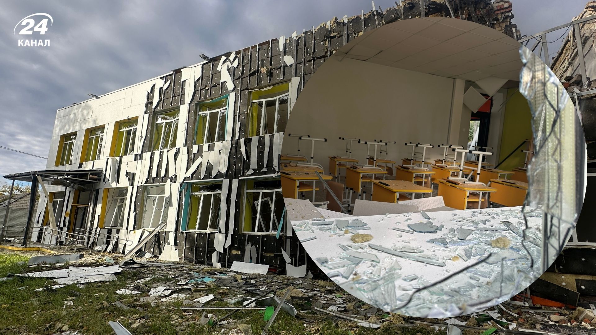 Последствия обстрела Чугуева 12 октября