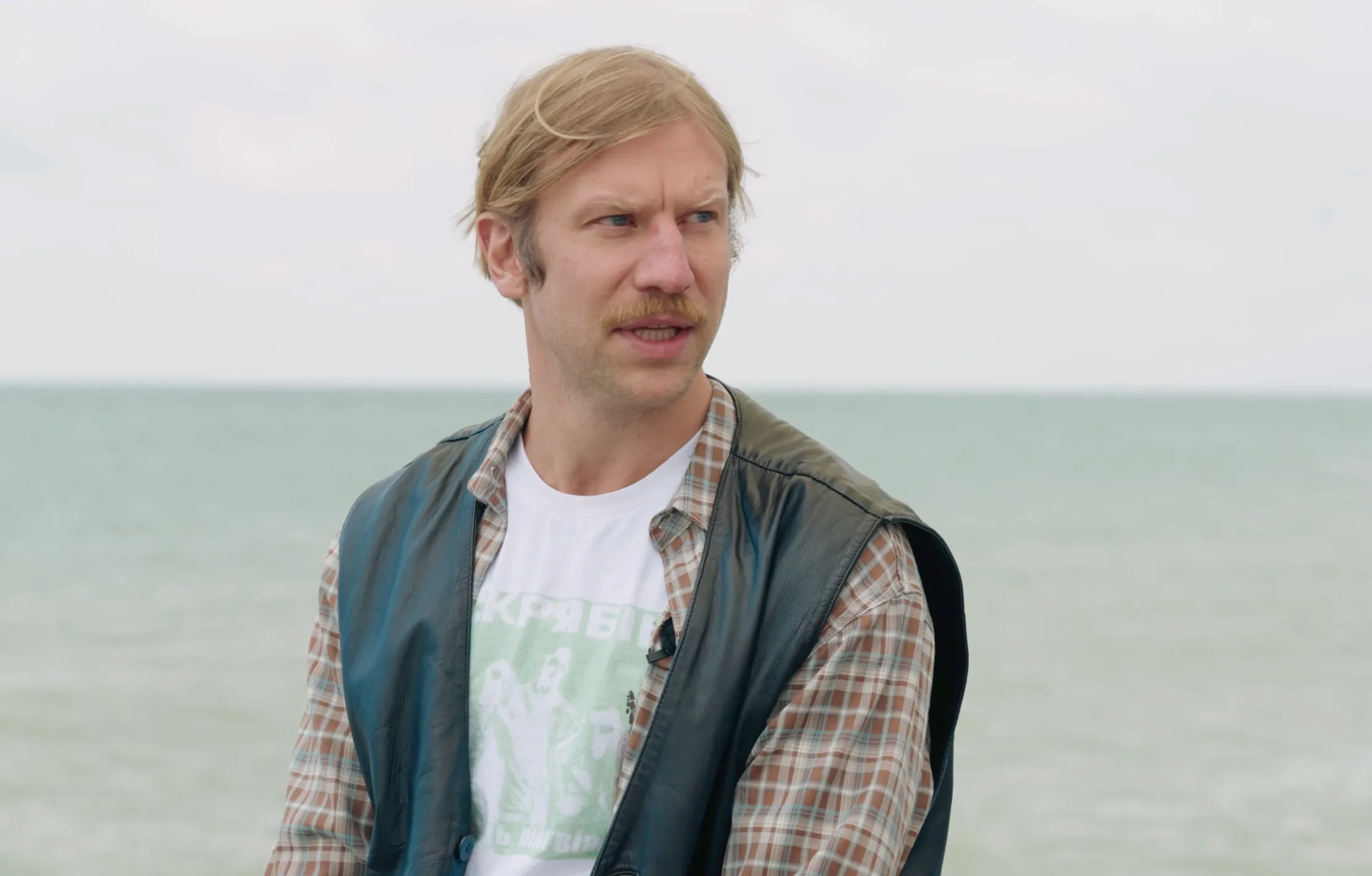 Іван Дорн у футболці з зображенням Андрія Кузьменка