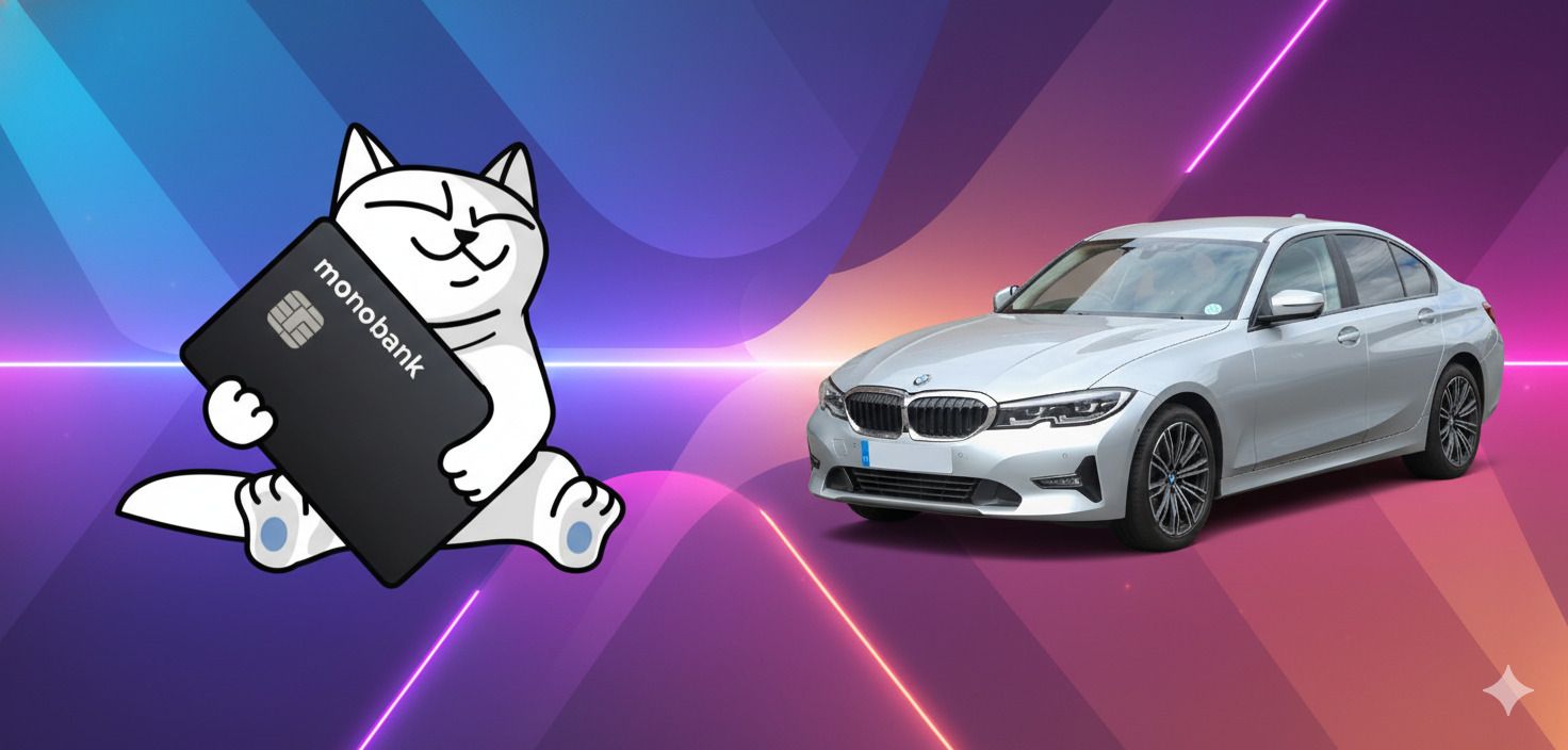 Monobank разыгрывает BMW 3 в честь 10 миллионов клиентов Monobank разыгрывает BMW 3 в честь 10 миллионов клиентов
