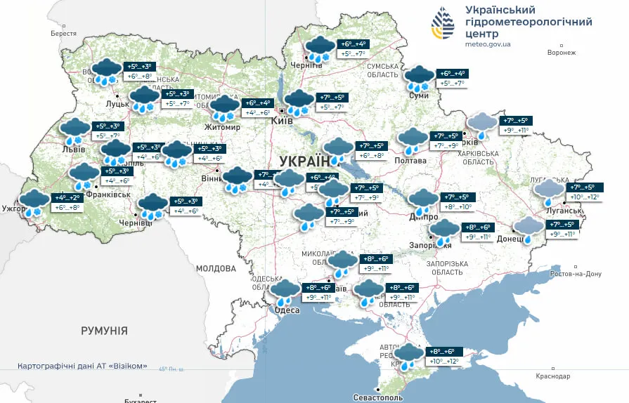 Погода на воскресенье 19 октября