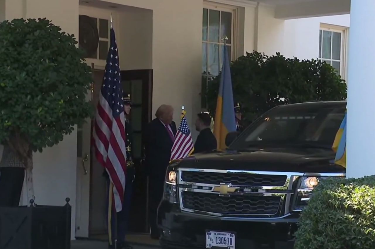 Володимир Зеленський приїхав до Білого дому - 24 Канал Володимир Зеленський приїхав до Білого дому - 24 Канал