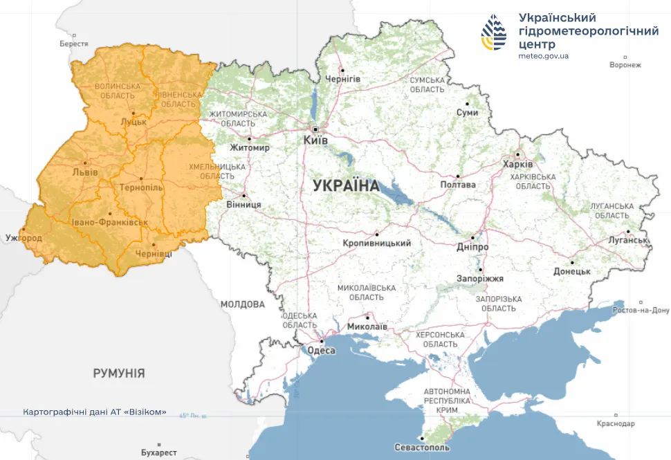 Заморозки в Украине