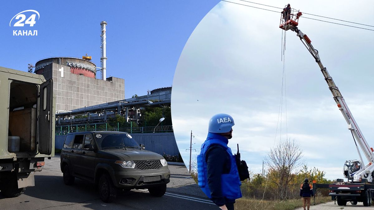 Ремонт линий электропередачи вблизи оккупированной россиянами ЗАЭС