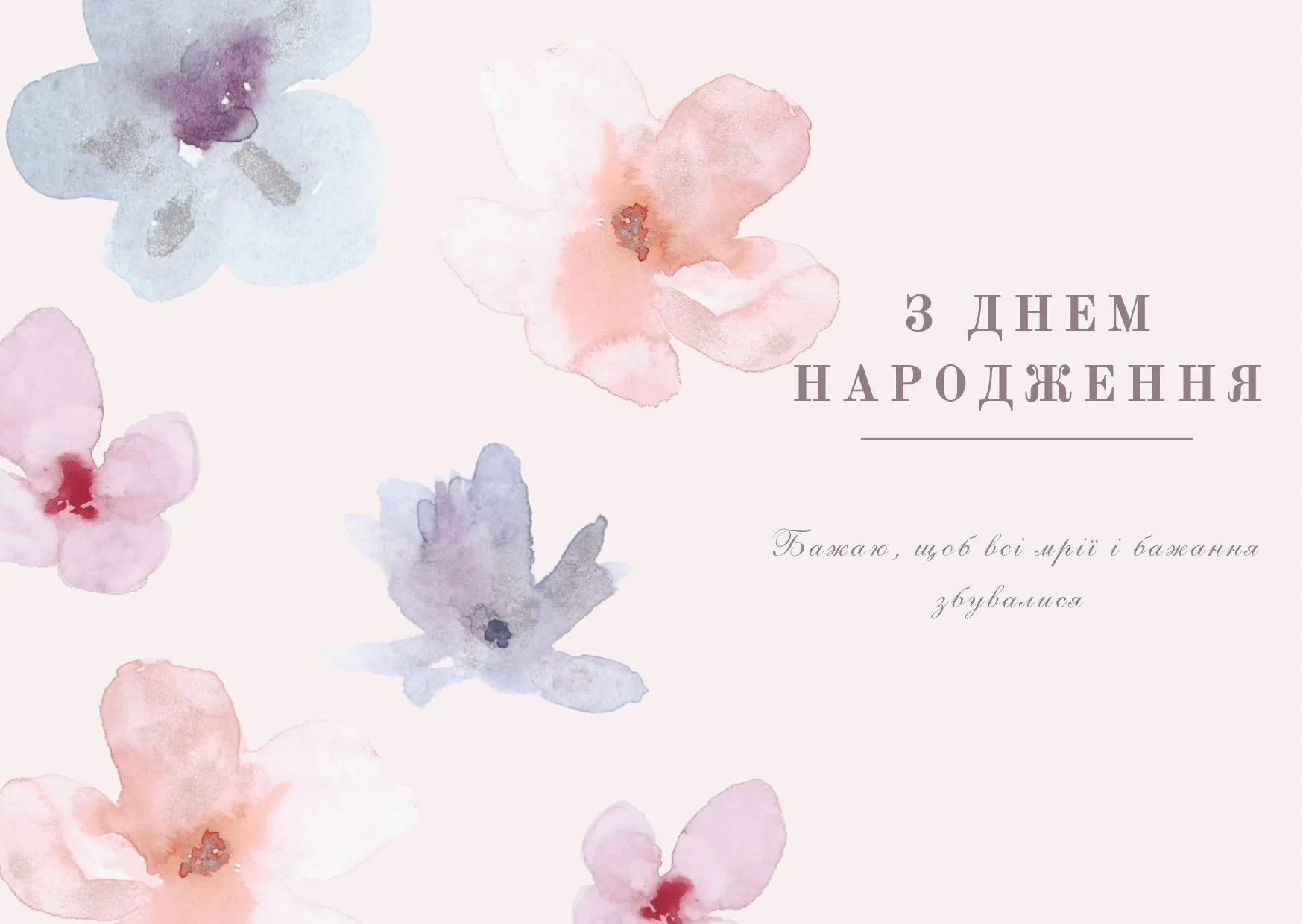 Привітання з днем народження Привітання з днем народження