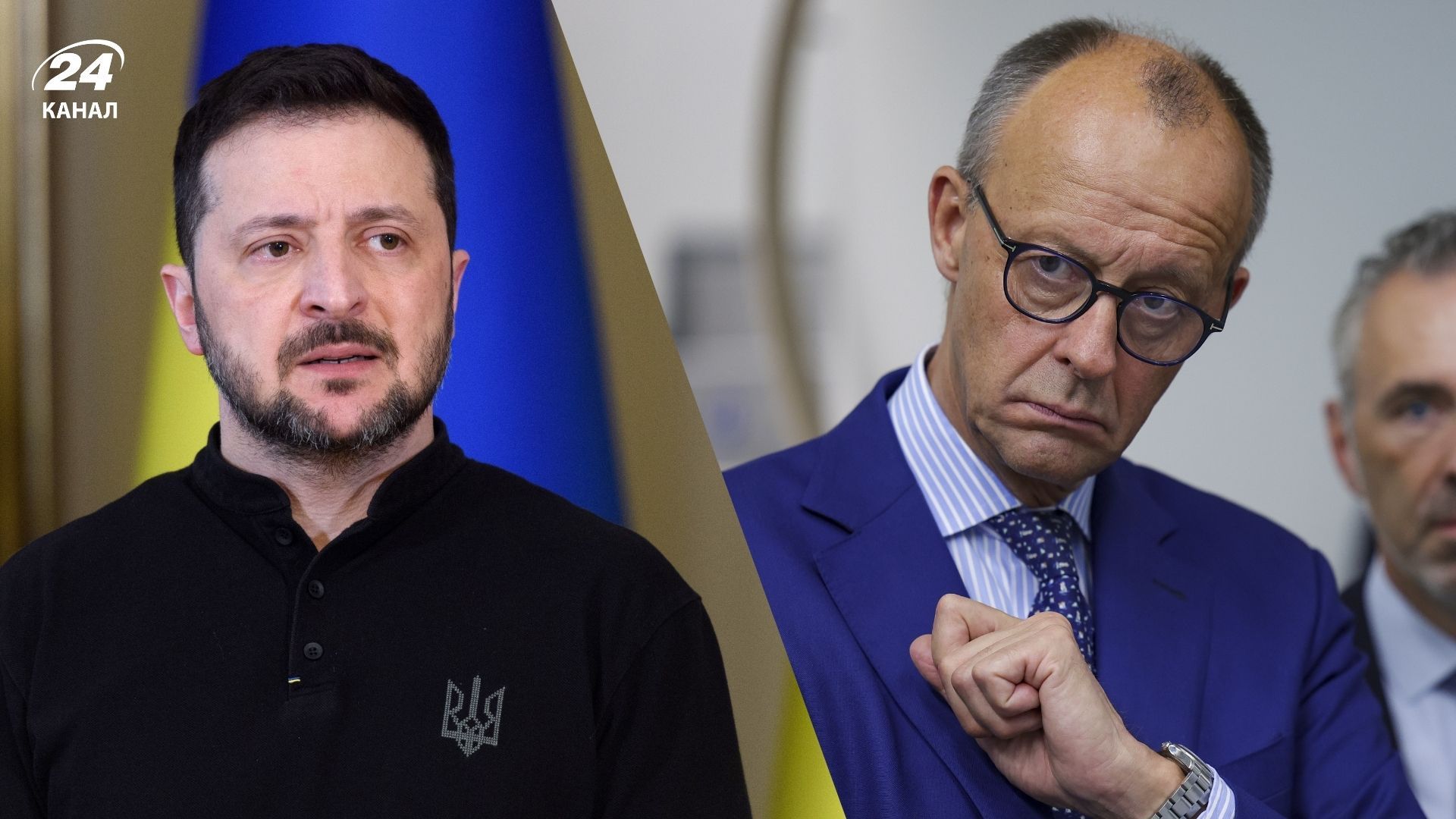 Владимир Зеленский и Фридрих Мерц Владимир Зеленский и Фридрих Мерц
