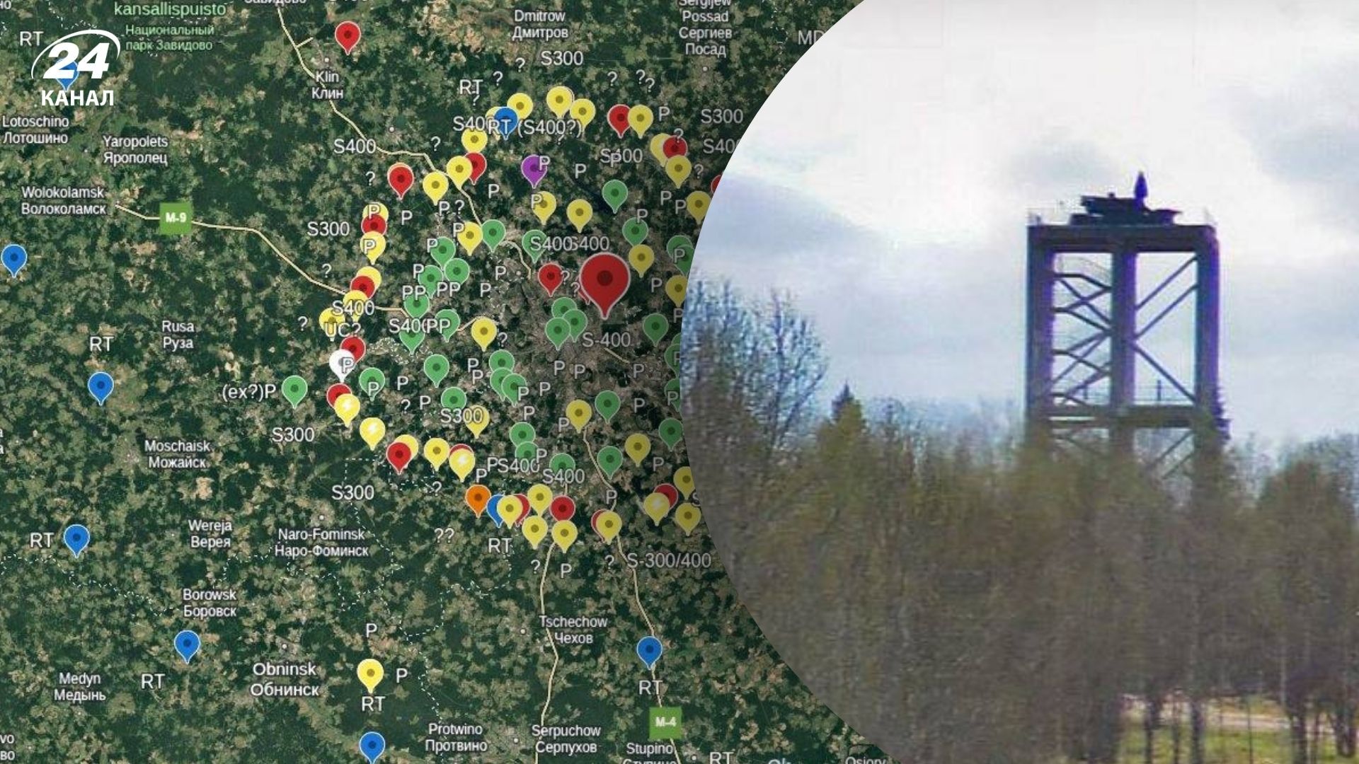 Карту систем ПВО в Москве распространили по сети
