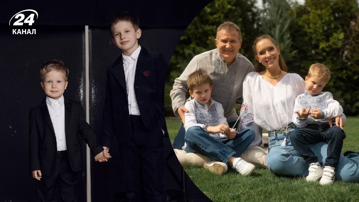 Катя Осадча та Юрій Горбунов з синами