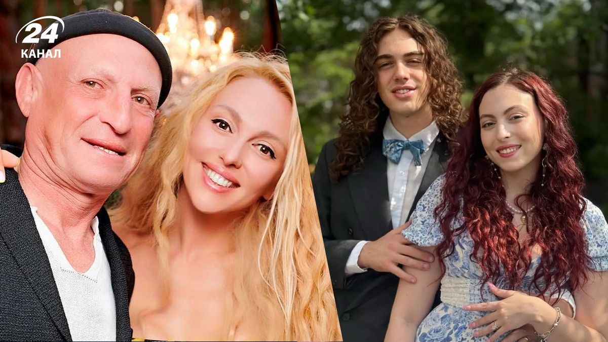 Оля Полякова с мужем и Маша Полякова с мужем