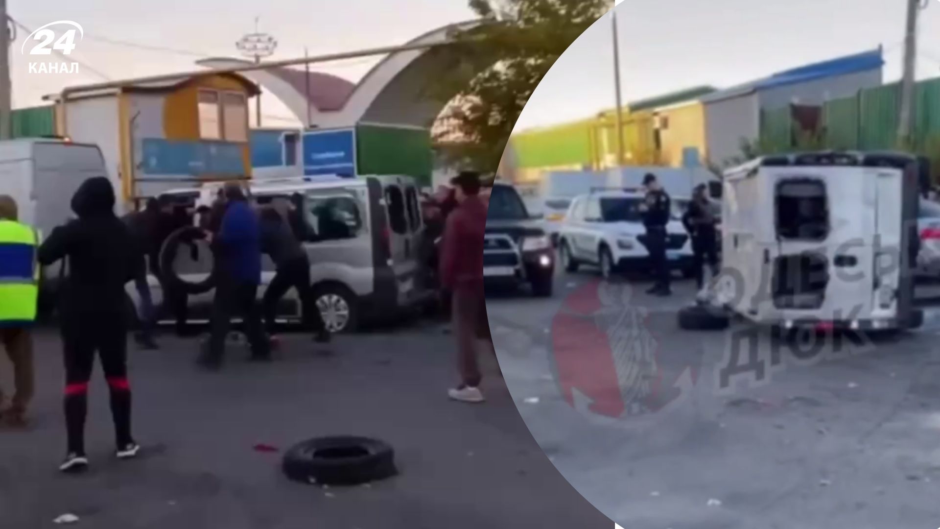 В Одесі натовп використав сльозогінний газ та кийки для атаки ТЦК В Одесі натовп використав сльозогінний газ та кийки для атаки ТЦК