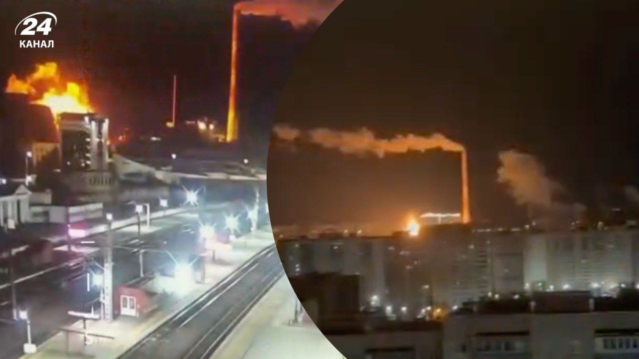 Орловская ТЭЦ пылает из-за, предположительно, атаки Орловская ТЭЦ пылает из-за, предположительно, атаки