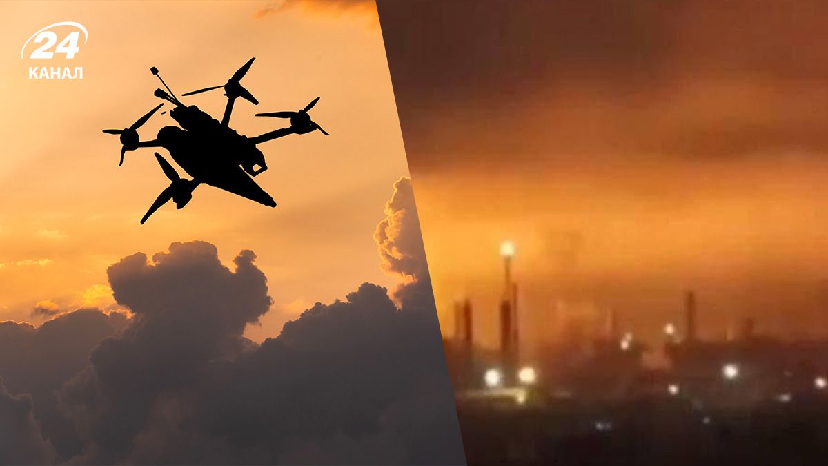 Украинские дроны атаковали российский НПЗ Украинские дроны атаковали российский НПЗ