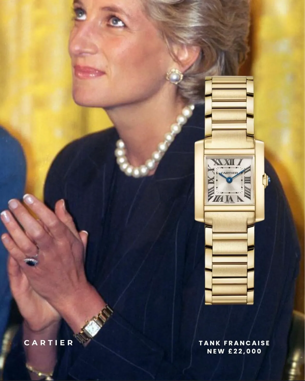 Годинник принцеси Діани від Cartier Français Годинник принцеси Діани від Cartier Français