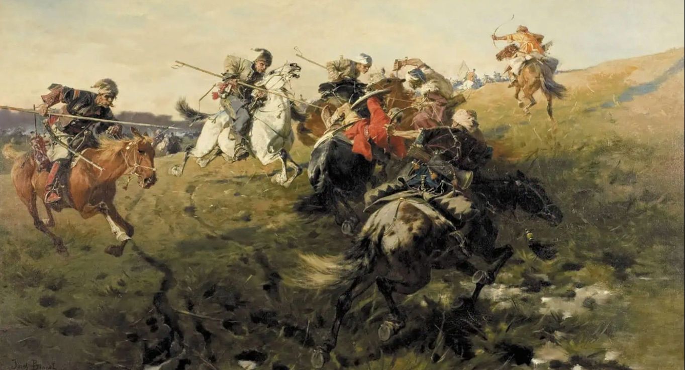 “Сутичка козаків з татарами”, картина польського художника Юзефа Брандта