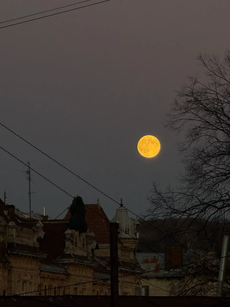 Супермісяць зійшов над Львовом Супермісяць зійшов над Львовом
